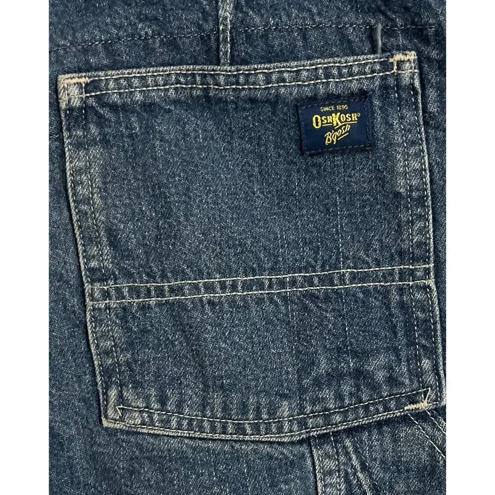 OshKosh B'gosh Boys Cargo Denim Shorts Blue 14 30W 12
